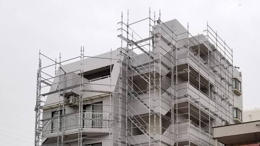 中高層建物くさび足場