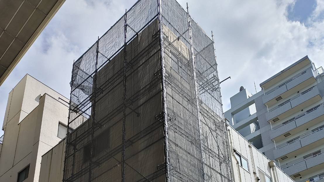 中高層建物くさび足場