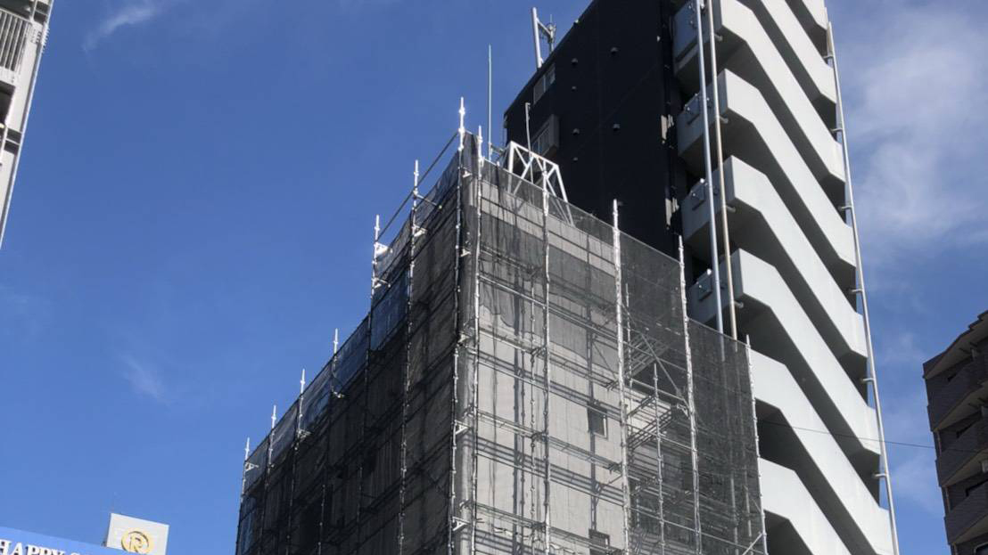 中高層建物くさび足場